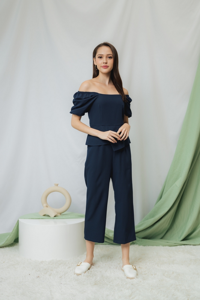 Peplum best sale top jumpsuit