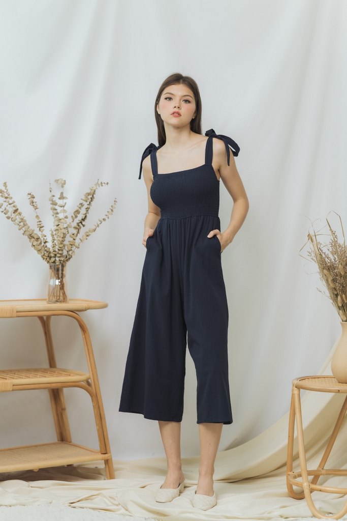 Woven alexa hot sale strappy jumpsuit